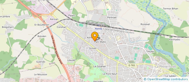 localisation de l'entreprise MONSIEUR AURELIEN CADUDAL à AURAY