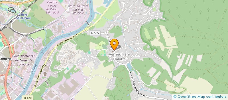 localisation de l'entreprise MONSIEUR AURELIEN CAMUS  VERNEUIL-EN-HALATTE