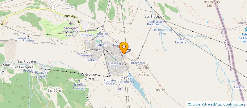 localisation de l'entreprise MONSIEUR AURELIEN CANIAUX  MORZINE