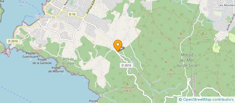 localisation de l'entreprise MONSIEUR AURELIEN CAPARROS à SIX-FOURS-LES-PLAGES