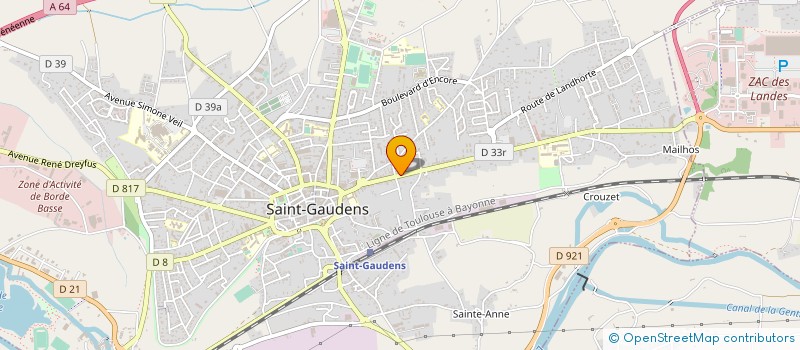localisation de l'entreprise MONSIEUR AURELIEN CARBONNEAU à SAINT-GAUDENS
