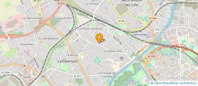 localisation de l'entreprise MONSIEUR AURELIEN CARETTE  LAMBERSART