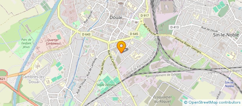 localisation de l'entreprise MONSIEUR AURELIEN CARON à DOUAI