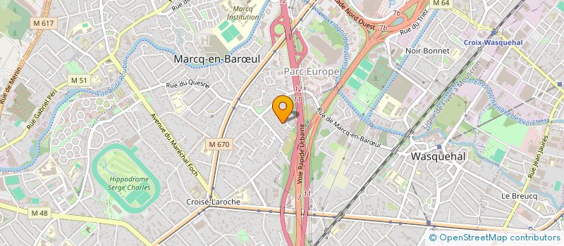 localisation de l'entreprise MONSIEUR AURELIEN CATTIAU à MARCQ-EN-BARŒUL