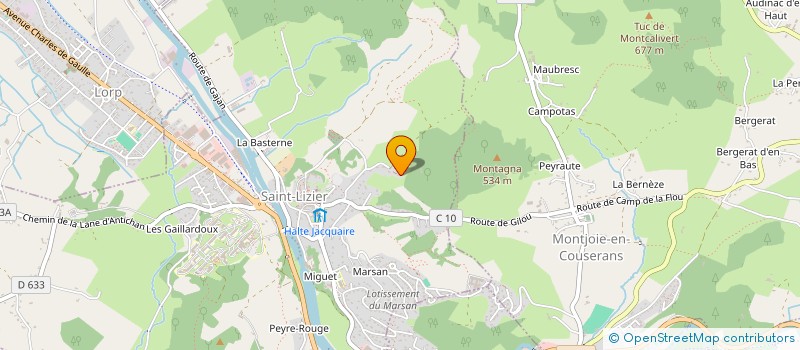 localisation de l'entreprise MONSIEUR AURELIEN CAZES à SAINT-LIZIER