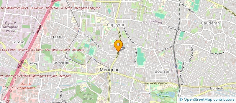 localisation de l'entreprise MONSIEUR AURELIEN CHABERT  MERIGNAC