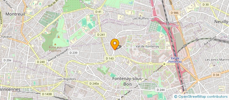 localisation de l'entreprise MONSIEUR AURELIEN CHAMBON à FONTENAY-SOUS-BOIS