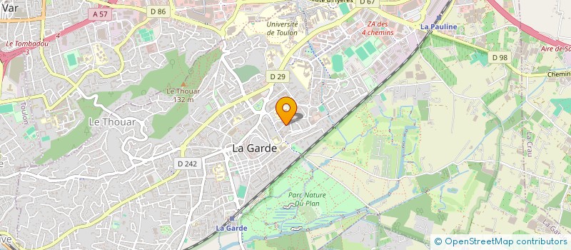 localisation de l'entreprise MONSIEUR AURELIEN CHAPLAIN  LA GARDE