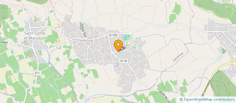 localisation de l'entreprise MONSIEUR AURELIEN CHARNOD  CLARENSAC