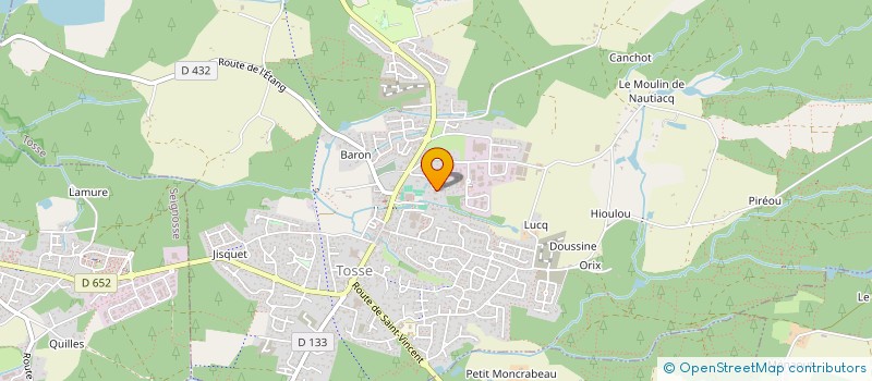 localisation de l'entreprise MONSIEUR AURELIEN CHARRIER  MAGESCQ