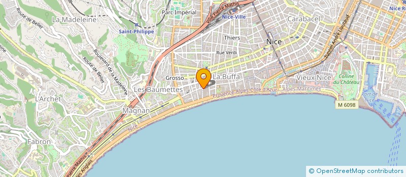 localisation de l'entreprise MONSIEUR AURELIEN CHAUSSE à NICE