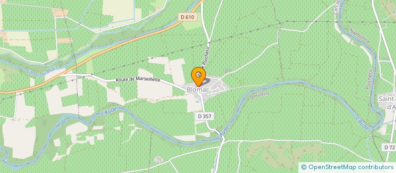 localisation de l'entreprise MONSIEUR AURELIEN CHAZALET  BLOMAC