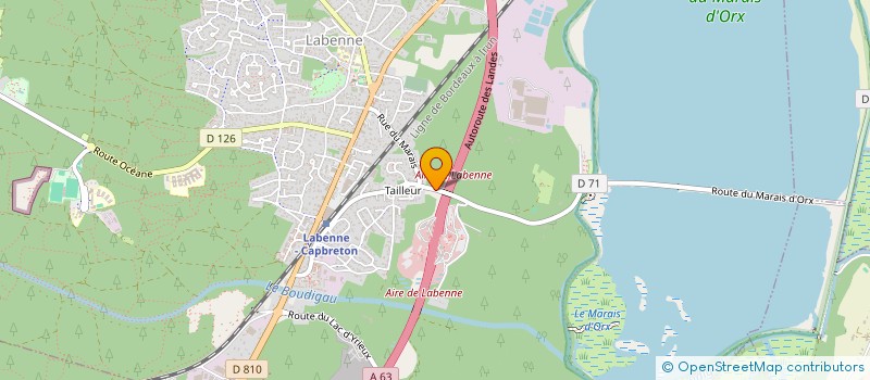 localisation de l'entreprise MONSIEUR AURELIEN CHERE  LABENNE