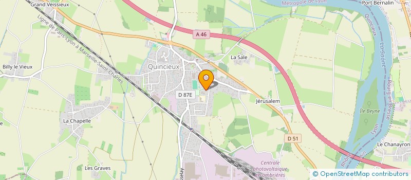 localisation de l'entreprise MONSIEUR AURELIEN CHOMETTON  QUINCIEUX