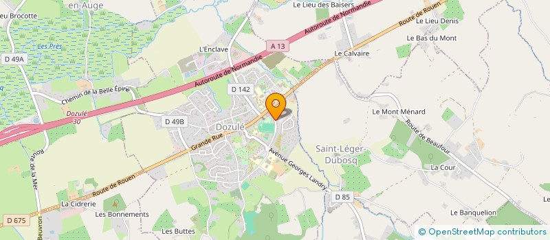 localisation de l'entreprise MONSIEUR AURELIEN CHRETIEN  DOZULE