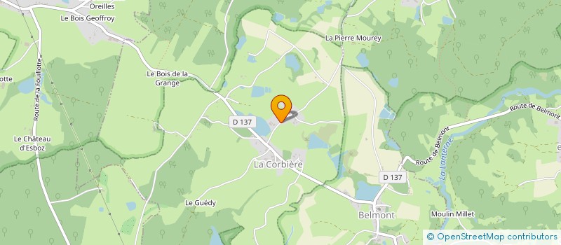 localisation de l'entreprise MONSIEUR AURELIEN COIN  LA CORBIERE