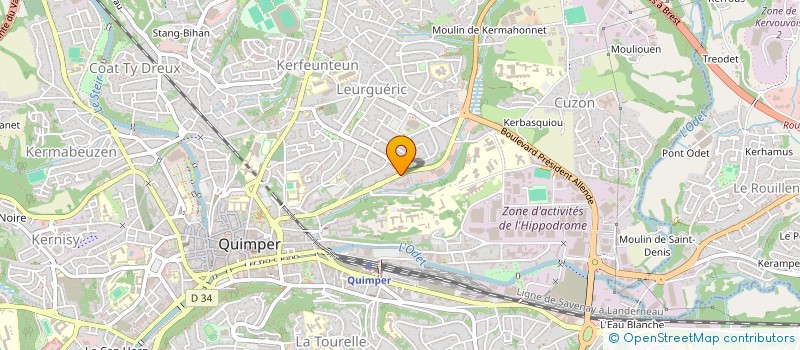 localisation de l'entreprise MONSIEUR AURELIEN COLIMARD à QUIMPER