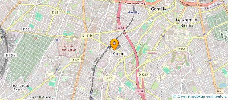 localisation de l'entreprise MONSIEUR AURELIEN COLINOT à ARCUEIL