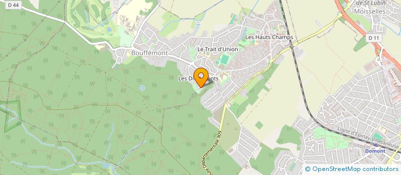 localisation de l'entreprise MONSIEUR AURELIEN COLLET  BOUFFEMONT