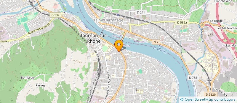 localisation de l'entreprise MONSIEUR AURELIEN COLLOMBET à TOURNON-SUR-RHONE