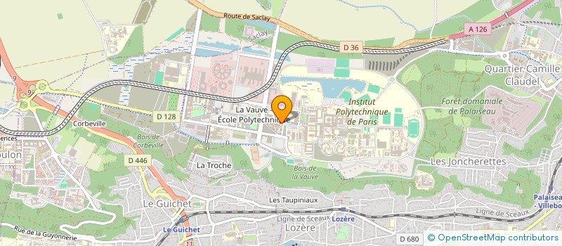 localisation de l'entreprise MONSIEUR AURELIEN COLONGES à PALAISEAU