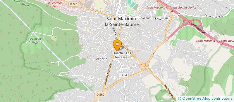 localisation de l'entreprise MONSIEUR AURELIEN COMTE à SAINT-MAXIMIN-LA-SAINTE-BAUME