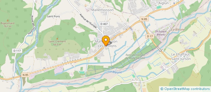 localisation de l'entreprise MONSIEUR AURELIEN CONCA  MALLEMOISSON