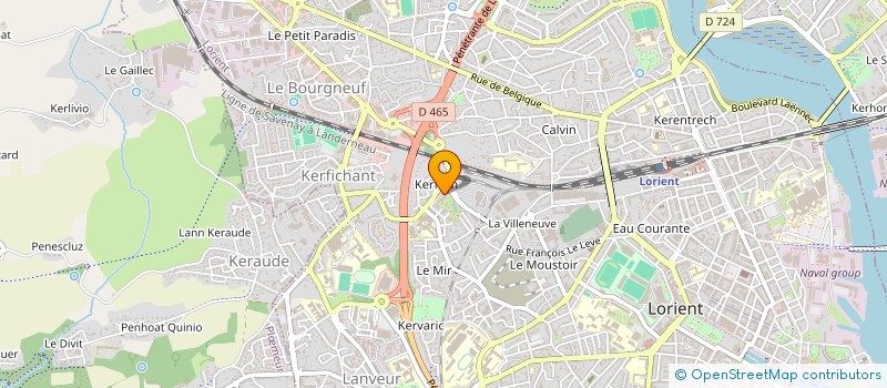localisation de l'entreprise MONSIEUR AURELIEN CORBEL  LORIENT