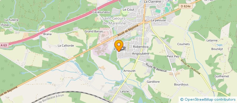 localisation de l'entreprise MONSIEUR AURELIEN CORDERO  SAINT-GEOURS-DE-MAREMNE