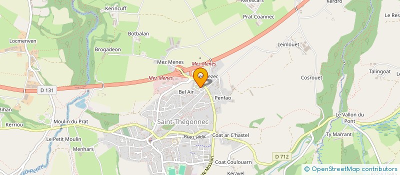 localisation de l'entreprise MONSIEUR AURELIEN CORRE  SAINT-THEGONNEC LOC-EGUINER