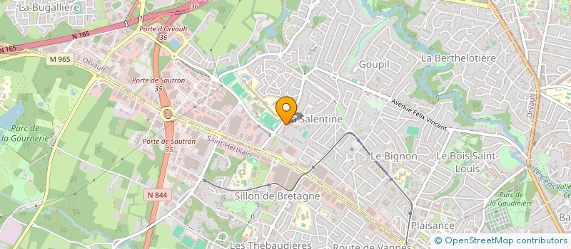 localisation de l'entreprise MONSIEUR AURELIEN COTTINEAU à ORVAULT