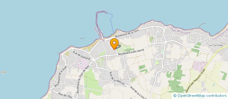 localisation de l'entreprise MONSIEUR AURELIEN COUDIERE à LA PLAINE-SUR-MER