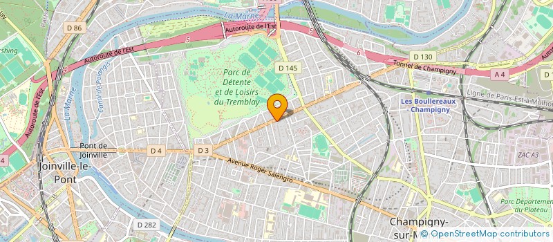 localisation de l'entreprise MONSIEUR AURELIEN COUHE à CHAMPIGNY-SUR-MARNE