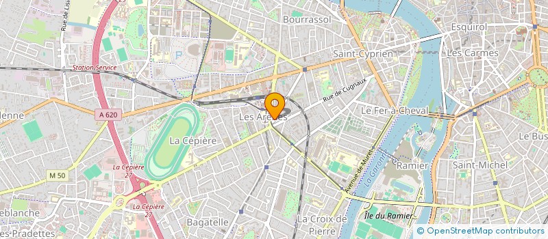 localisation de l'entreprise MONSIEUR AURELIEN COURAUD à TOULOUSE