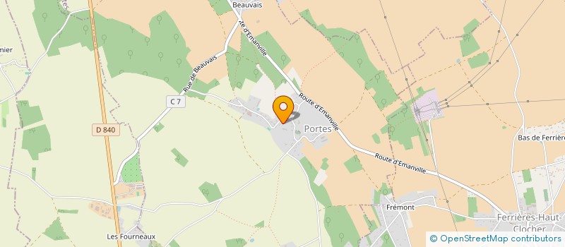 localisation de l'entreprise MONSIEUR AURELIEN COURRIER  PORTES