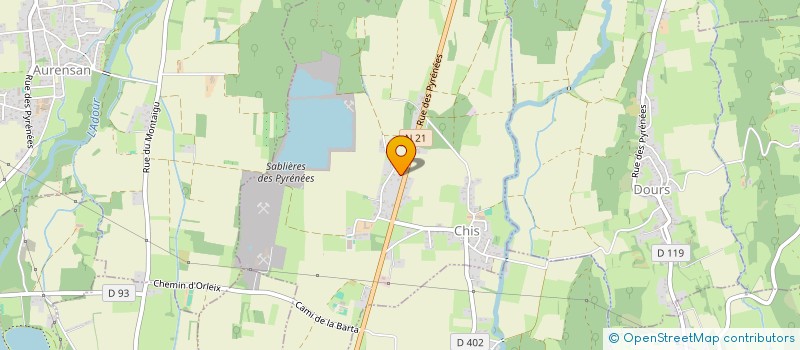 localisation de l'entreprise MONSIEUR AURELIEN COUSI  CHIS