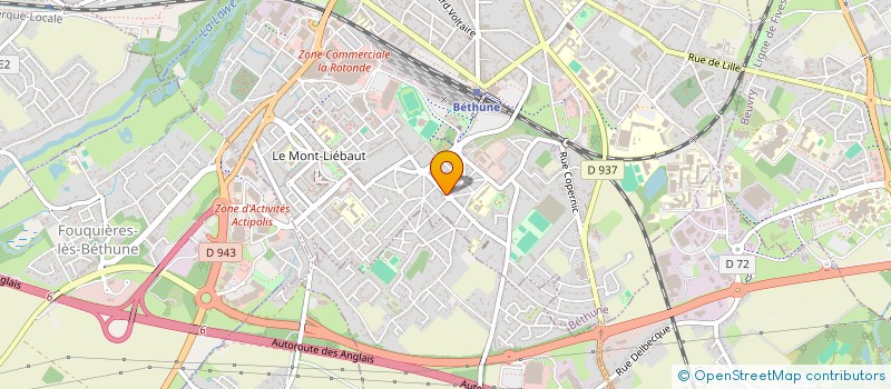 localisation de l'entreprise MONSIEUR AURELIEN COUSIN  BETHUNE