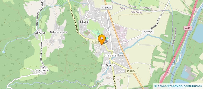 localisation de l'entreprise MONSIEUR AURELIEN COUZ  CHAPAREILLAN