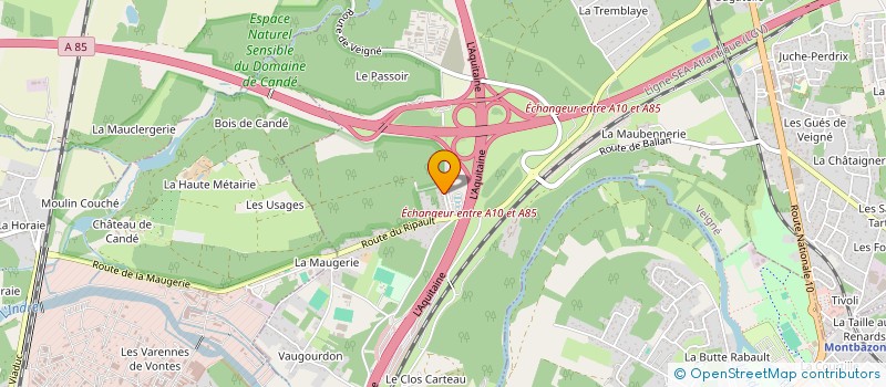 localisation de l'entreprise MONSIEUR AURELIEN COXO  VEIGNE