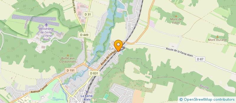 localisation de l'entreprise MONSIEUR AURELIEN CREUX  BAULNE