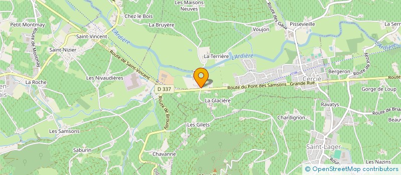 localisation de l'entreprise MONSIEUR AURELIEN DANVE  CERCIE