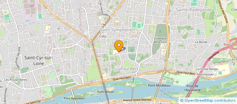 localisation de l'entreprise MONSIEUR AURELIEN DAVID  TOURS