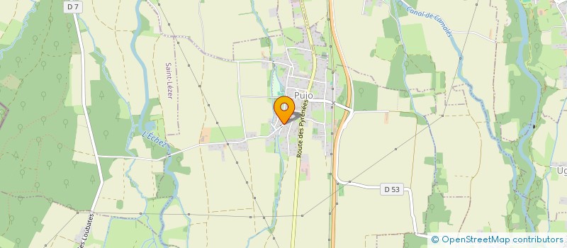 localisation de l'entreprise MONSIEUR AURELIEN DAVID  PUJO