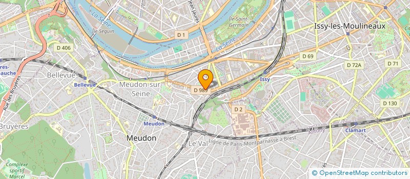 localisation de l'entreprise MONSIEUR AURELIEN DAYRES  MEUDON