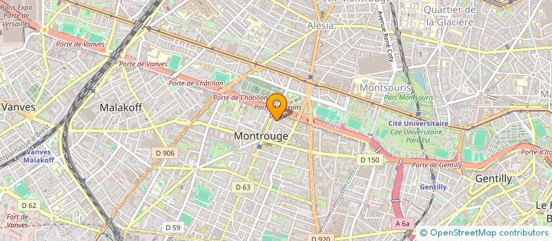 localisation de l'entreprise MONSIEUR AURELIEN DE GMELINE  MONTROUGE