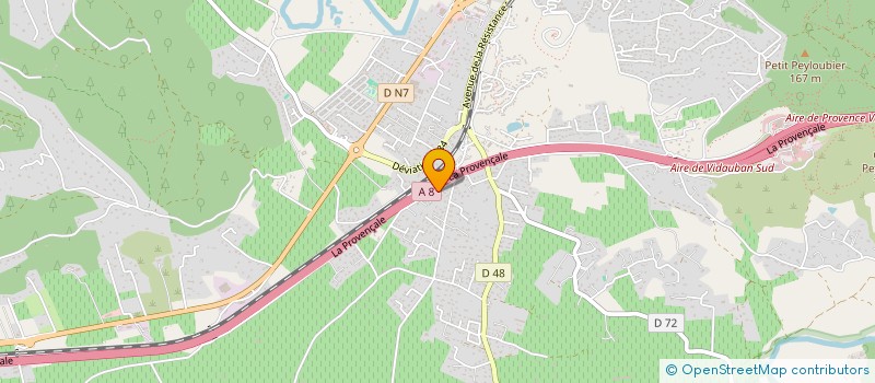 localisation de l'entreprise MONSIEUR AURELIEN DE MATTOS  VIDAUBAN