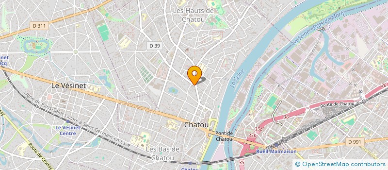 localisation de l'entreprise MONSIEUR AURELIEN DEBON-BEINISCH  CHATOU