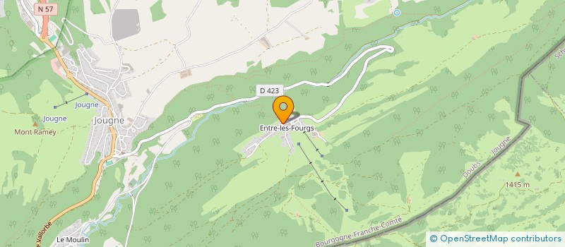 localisation de l'entreprise MONSIEUR AURELIEN DEBREUX  JOUGNE