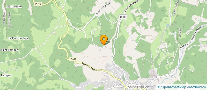 localisation de l'entreprise MONSIEUR AURELIEN DECHATRE  CASTELS ET BEZENAC