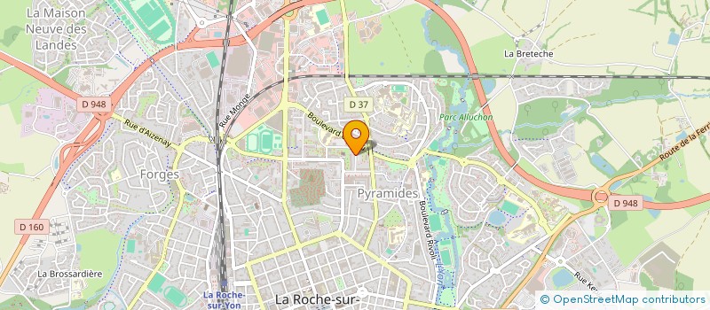 localisation de l'entreprise MONSIEUR AURELIEN DEGOUET à LA ROCHE-SUR-YON